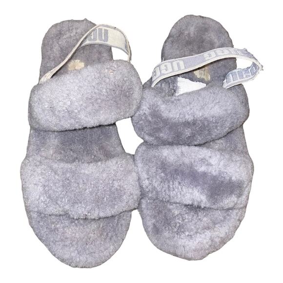 UGG Women's Oh Yeah Slide Slipper Gray Size 6 - Picture 2 of 5